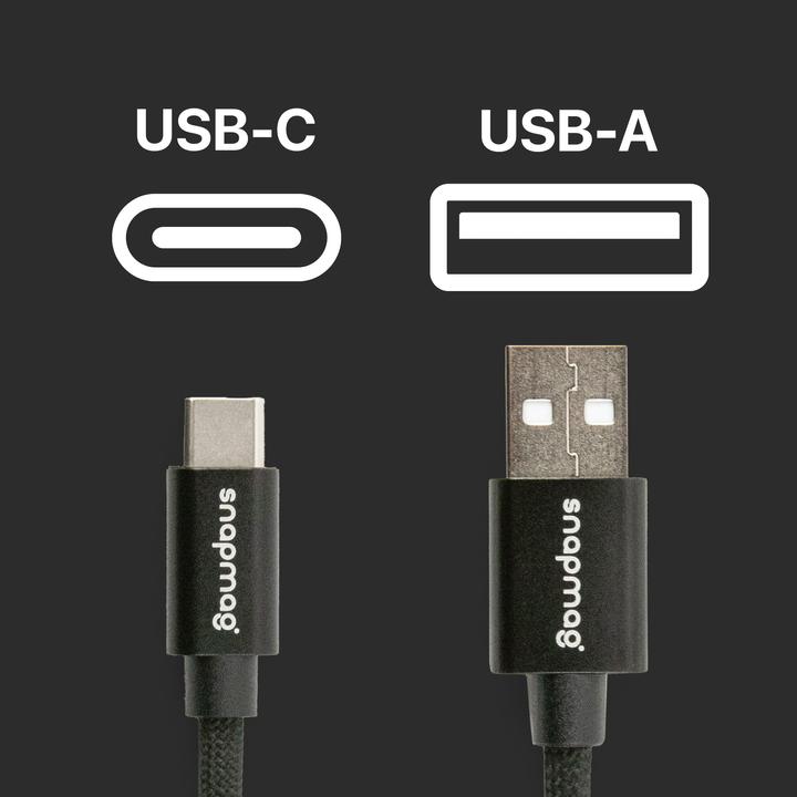 Image du produit Snapmag USB-A to C BLACK EDITION (1.50 m, 60 W)