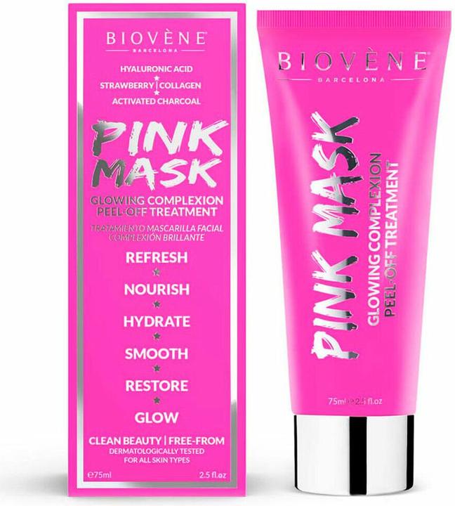 Biovène Pink MASK Glowing Complexion Peel-Off Treatment 75ml (75 ml)