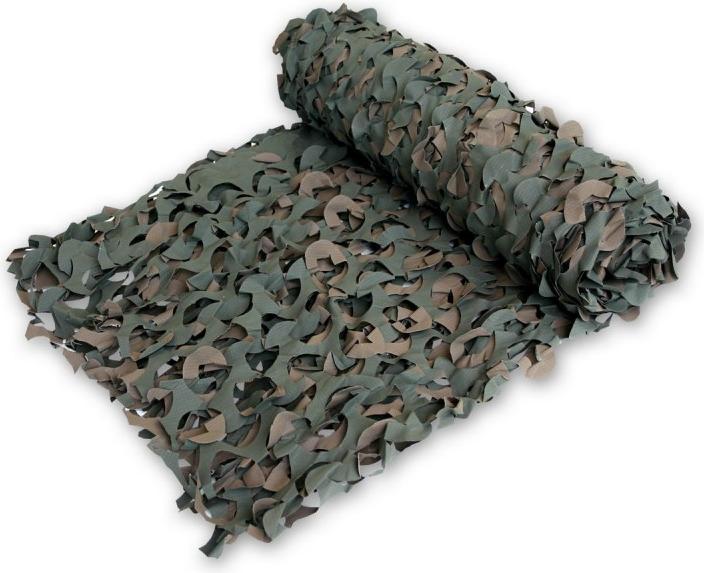 Mil-tec Filet de camouflage - 3 x 3 m - avec support - vert/brun