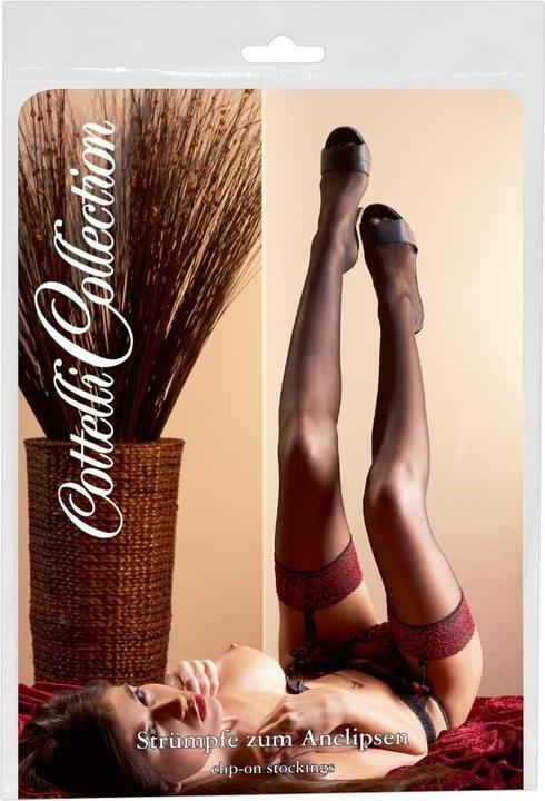 Immagine prodotto Cottelli Collection Calze con bordo rosso (M)