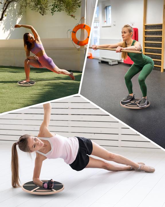 Image du produit Neolymp Balance Board Holz mit Griffen