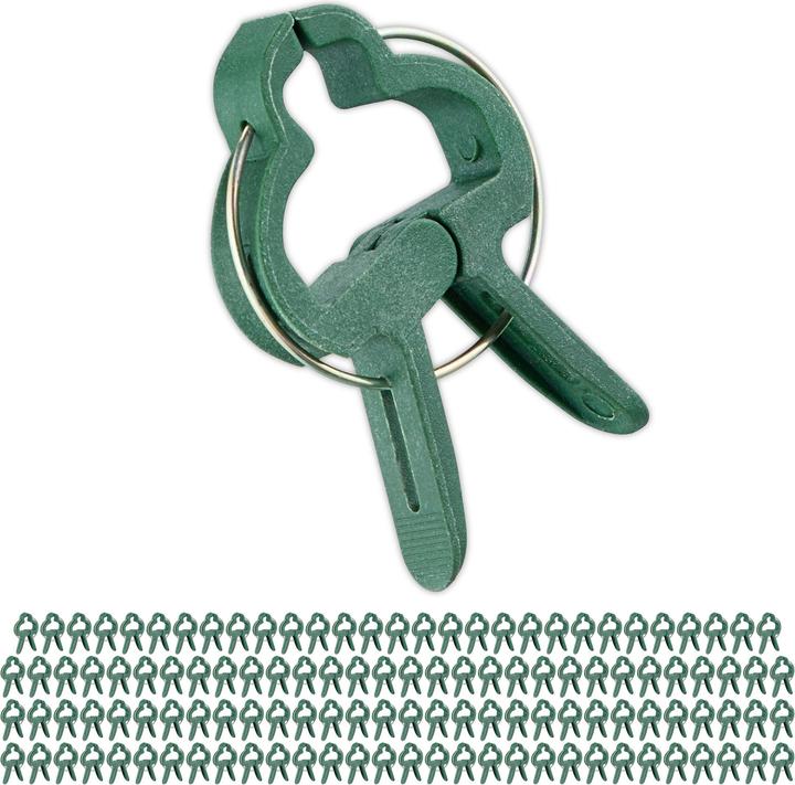 Immagine prodotto Relaxdays 120x clip per piante (4 cm, 3 cm)