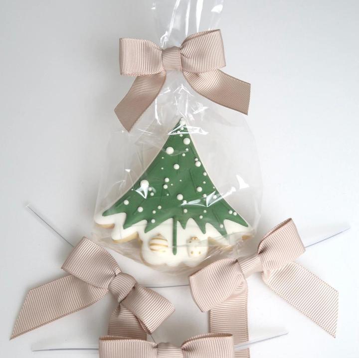 Produktbild Cut my Cookies Verschluss mit Schleife 10 Stück, Taupe, Material: Draht (10 x)