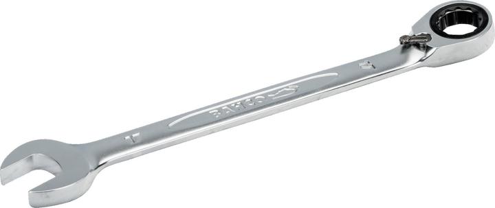 Actual product image Bahco 17 mm ratchet ring spanner, chrome-plated, 226 mm (17 mm)
