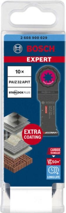 Produktbild Bosch Professional Zubehör EXPERT MultiMax PAIZ 32 APIT Blatt für Multifunktionswerkzeuge, 32 mm, 10 Stück
