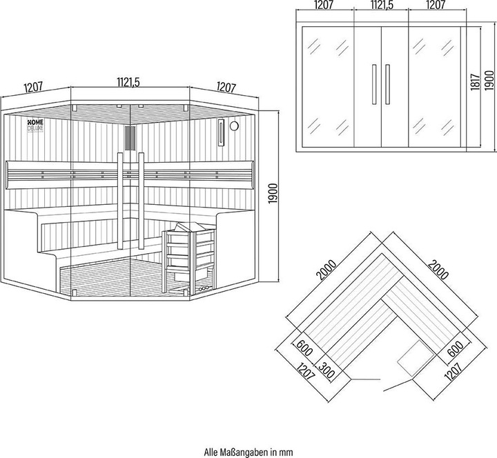 Produktbild Home Deluxe ARKHAM BIG XL - 6 Personen