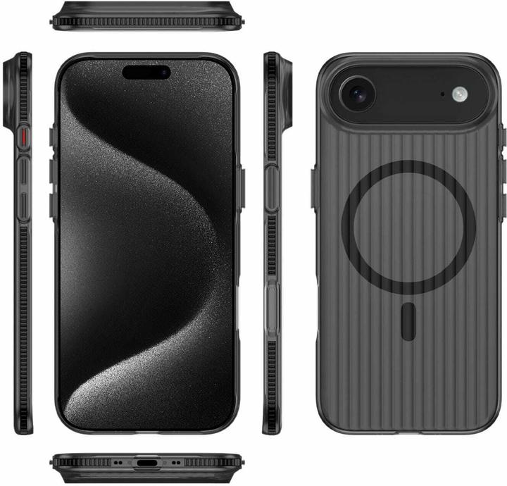 Produktbild 4smarts 541640, Cover, Apple, iPhone 17 Air, 16,8 cm (6.6"), Schwarz, Transparent (Apple iPhone 17)