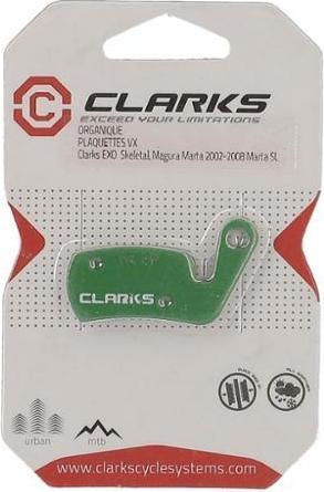 Actual product image Clarks brake pads MAGURA (Magura Marta 2002-2008, Marta SL, EXO, Skeletal), Organic (Organic (Resin))