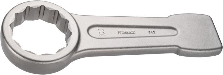 Produktbild HAZET Schlag-Ringschlüssel 642-100 ∙ Aussen Doppel-Sechskant Profil ∙ 100 mm (100 mm)