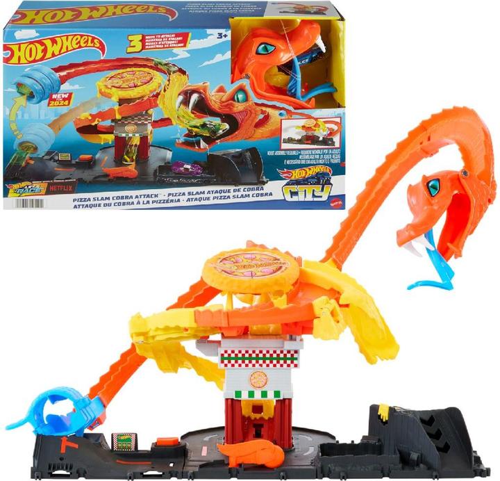 Actual product image Hot Wheels City Cobra Slam Pizza Attack