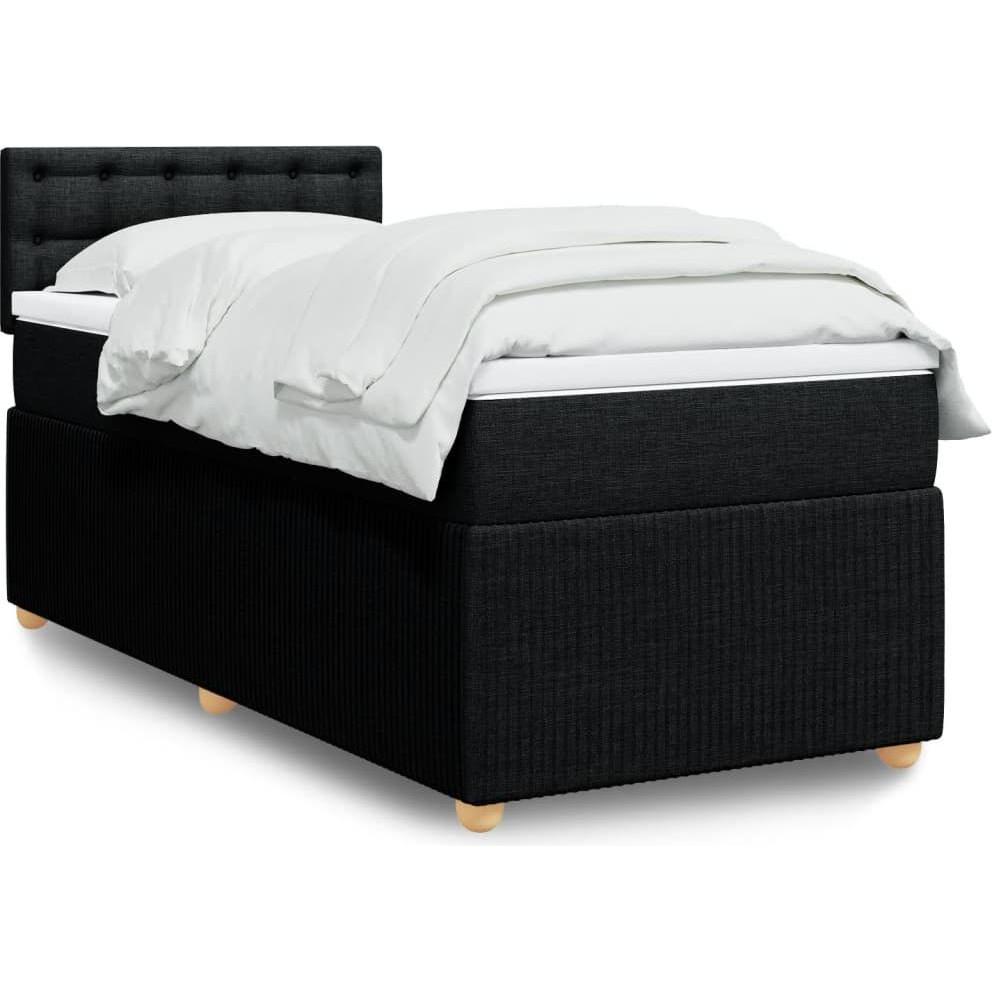 VidaXL, Bett, Bo x springbett mit Matratze 80 x 200 cm Stoff (80 x 200 cm)