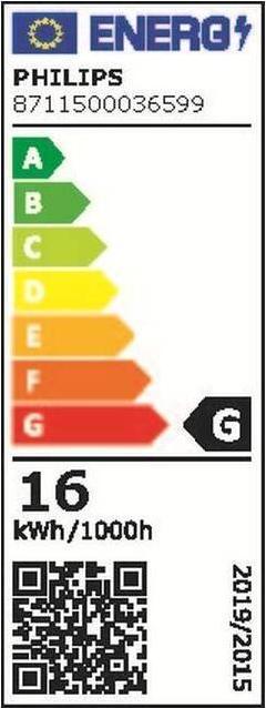 Energie-Label Philips Backofenlampe T22 (E14, 15 W, 90 lm, 1 x, E)