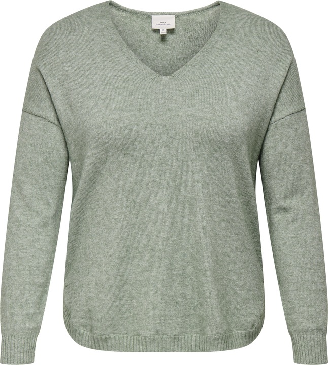 Only Curvy V-Ausschnitt Strickpullover Strickpullover