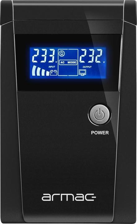 Produktbild Armac Notstromversorgung UPS OFFICE LINE-INTERACTIVE O/850F/LCD (850 VA, 480 W, Line-Interaktiv USV)