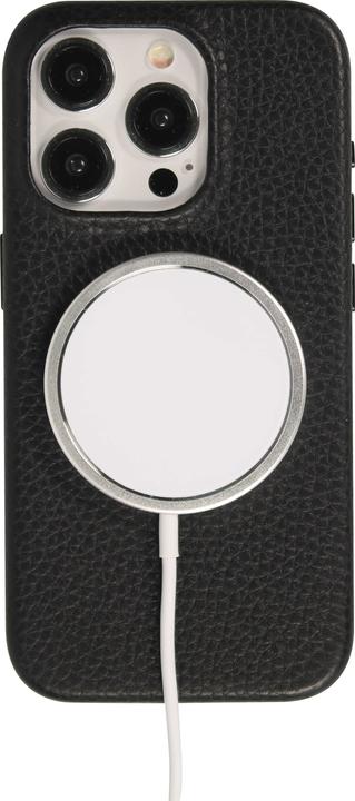 Image du produit PhoneLook Coque Cuir de veau luxe grainé intégral avec boutons métalliques et MagSafe (Apple iPhone 14 Pro)