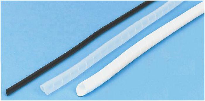 Actual product image HellermannTyton Black Spiral Binding, 13.2mm bore (Cable conduit, 3000 cm)