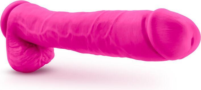 Actual product image Blush Novelties Au Naturel Bold Daddy Realistic 14 Inch Suction Cup Harness Compatible FlexiShaft Se