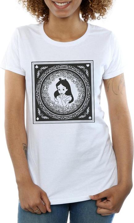 Actual product image Disney Womens/Ladies Alice In Wonderland Box Cotton T-Shirt (XL)