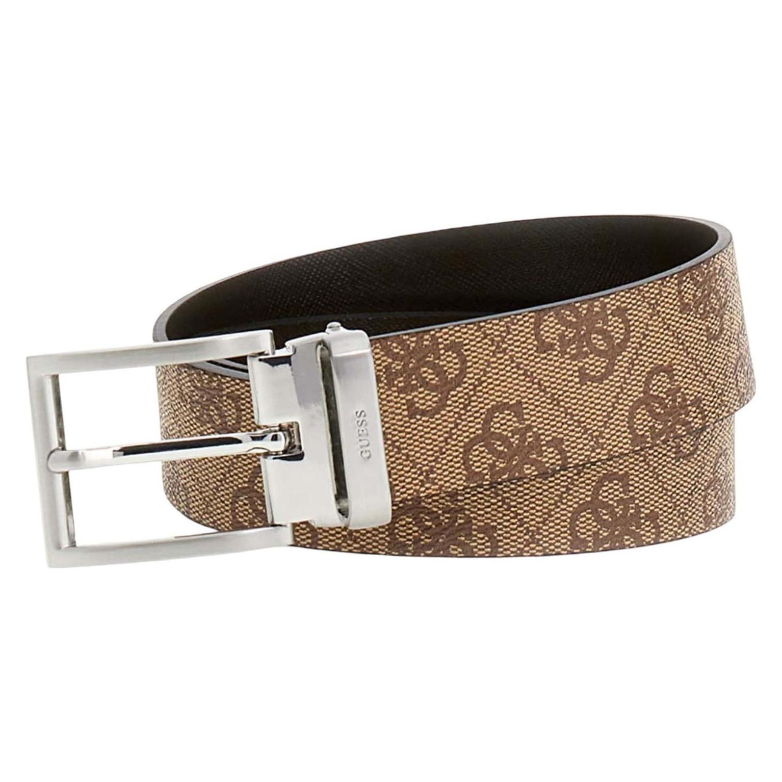 Guess, Herren, Gürtel, Milano Adjustable & Reversible Belt H35, Braun, (95)