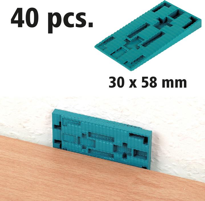 Actual product image wolfcraft 40 spacer wedges 58x30mm (Gore)