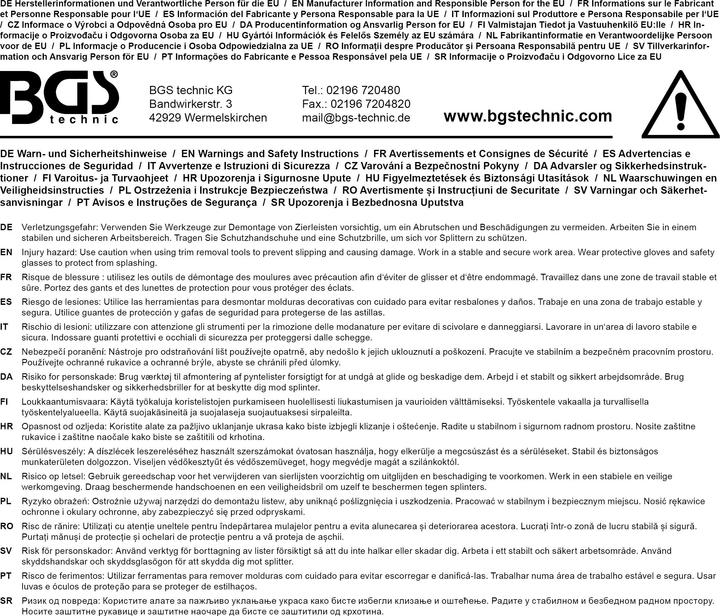 Produktbild BGS Innenraum-Verkleidungswerkzeug-Satz (11 Teile)