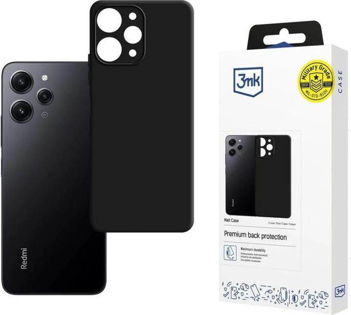 Actual product image 3MK Matt Case Xiaomi Redmi 12 czarny/black (Xiaomi Redmi 12)