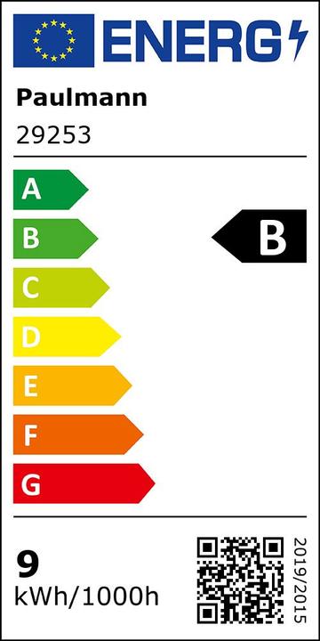 Energie-Label Paulmann AGL Eco-Line (E27, 8 W, 1521 lm, 1 x, B)