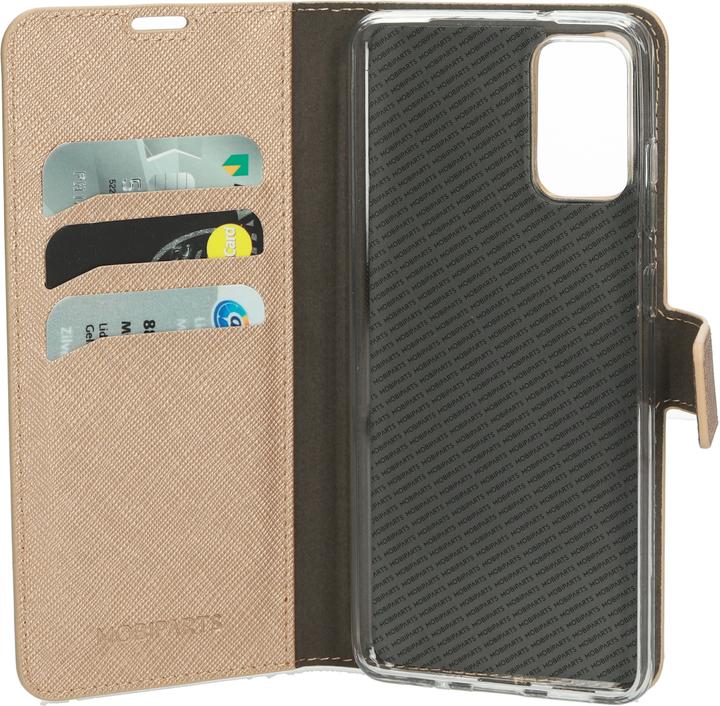 Actual product image Mobiparts Saffiano Wallet Case Samsung Galaxy S20 Plus 4G/5G Copper (Samsung Galaxy S20+)
