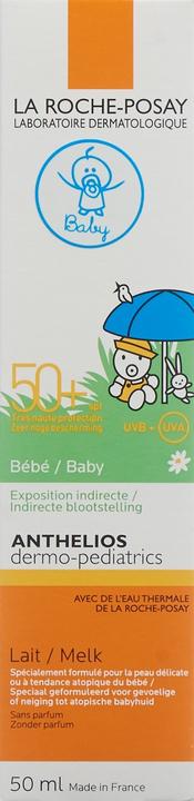Actual product image La Roche Posay Anthelios Dermo-Kids Baby Milk Nourishing Sun Protection Milk (Suntan lotion, SPF 50+, 50 ml, 86 g)