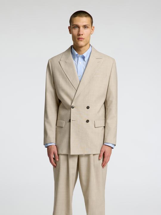 Actual product image Selected 100% Woll Zweireihiger Blazer (48)