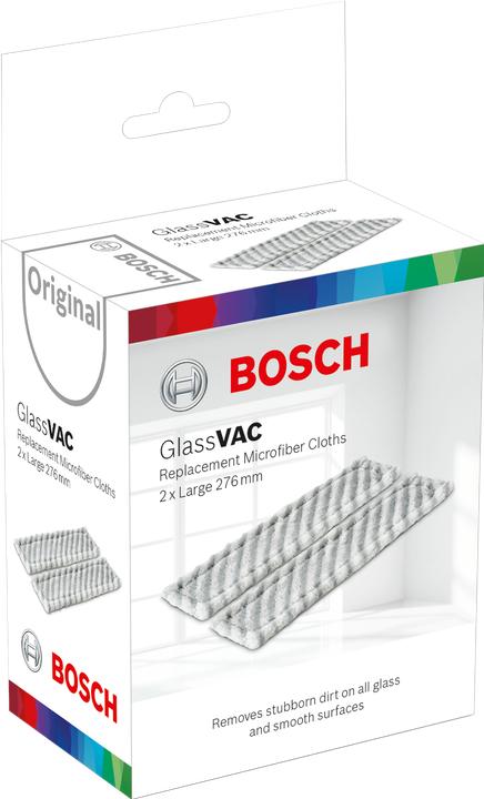 Produktbild Bosch Home & Garden Lange Ersatzmikrofasertücher für GlassVAC