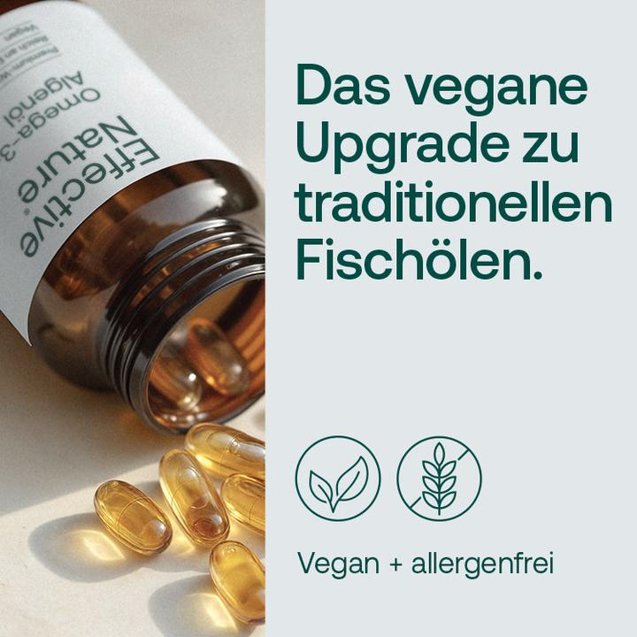 Actual product image Effective Nature Omega-3 algae oil (60 pcs., Capsules)