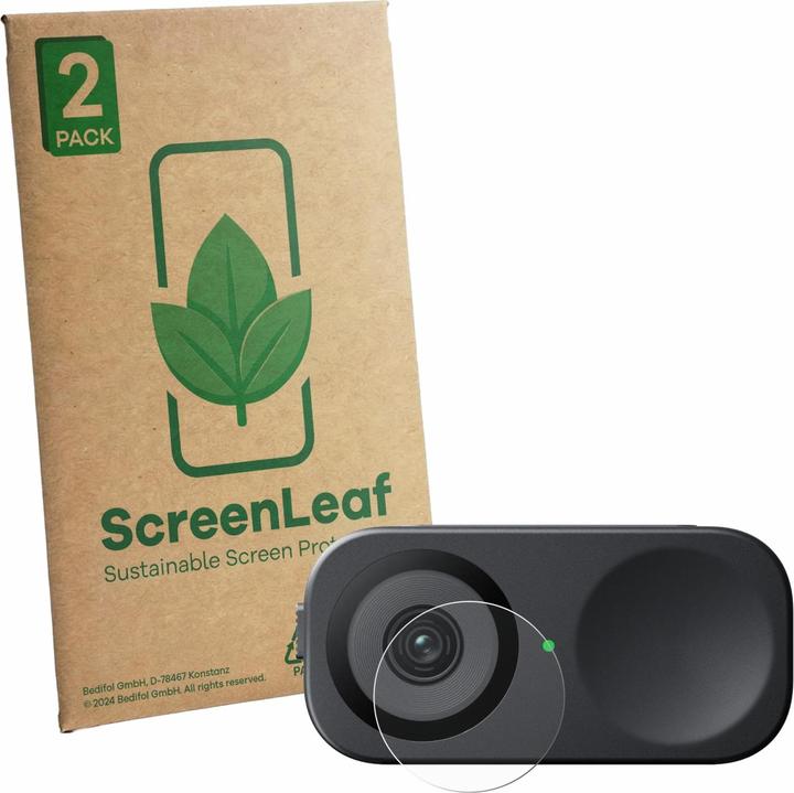 Produktbild ScreenLeaf Schutzfolie für Insta360 Link 2C (Linse) nachhaltiger Displayschutz Display Schutz Folie Klar