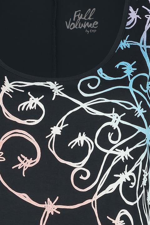Produktbild Full Volume by EMP Top mit Mandala Stacheldraht print (M)