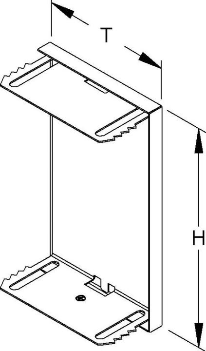 Produktbild Niedax NIE GADU 220T80 R GK-Endabschluss- deckel umgreifenD222x80 Stahl reinweiÃ