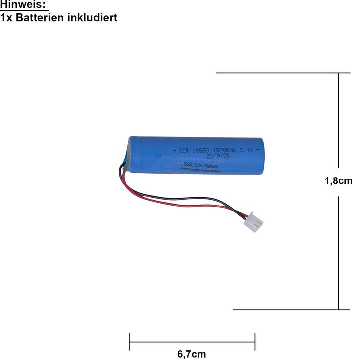Produktbild Star Trading 18650 (1 Stk., 18650, 1500 mAh)