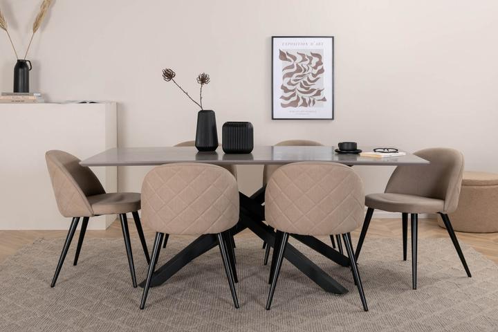Actual product image Ebuy24 Piazza 20 dining set (7-piece) (MDF, Iron)