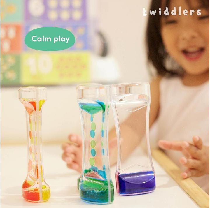 Actual product image The twiddlers Liquid hourglass