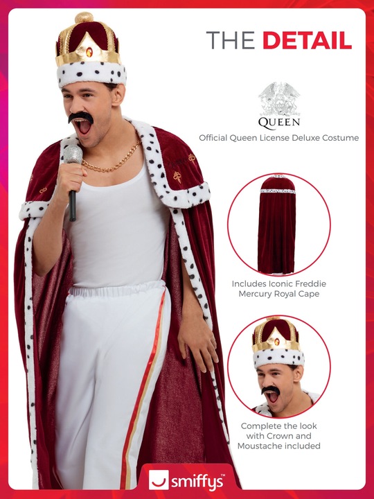 Produktbild Smiffys Queen: Freddie Mercury - Royal Deluxe (L)