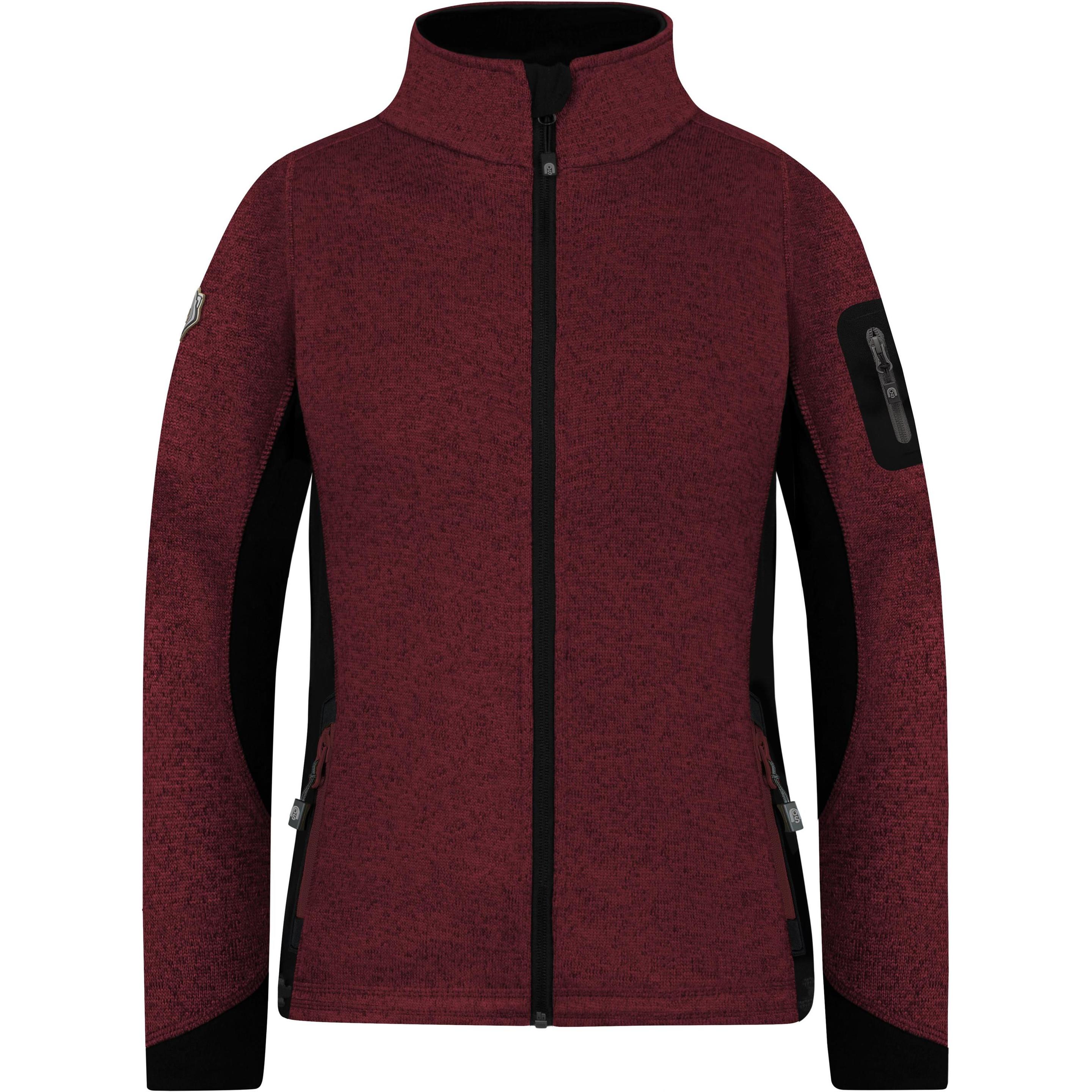 Normani, Damen, Jacke, Damen Strickjacke „Pukaskwa“ - 9585 (XXL), Rot, XXL