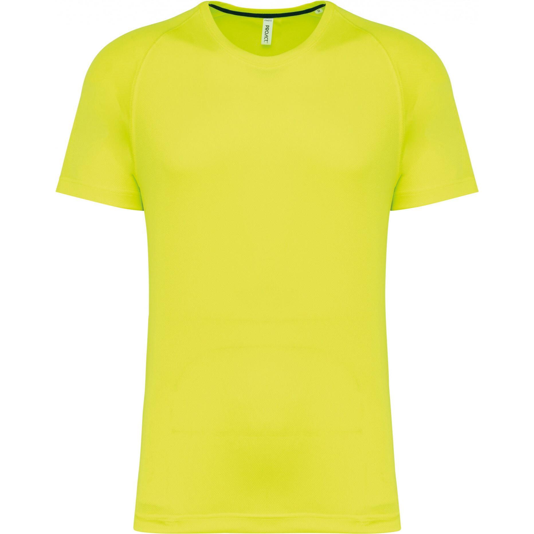 Proact, Herren, Sportshirt, Recyceltes Rundhalstrikot (XXL), Gelb, XXL