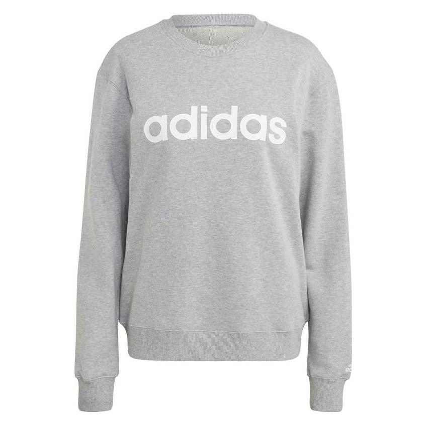 Adidas, Vrouwen, Springer, Essentials Linear French Terry Sweatshirt, Grijs, (S)