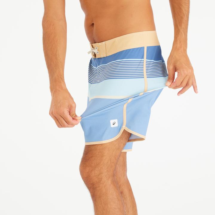 Actual product image Olaian Men's Boardshorts Surf 500 18" Long - Navy blue (46, 52)
