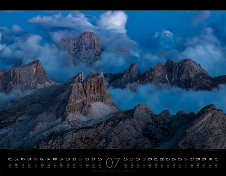 Image du produit Nightscapes Kalender 2026 (54 x 42 cm, Couverture rigide, Allemand, Français, Anglais)