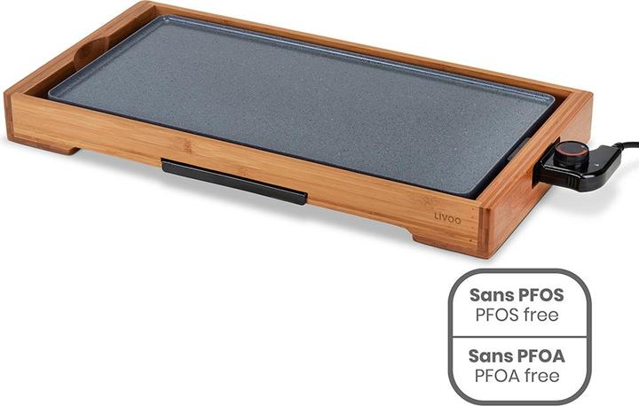 Actual product image Livoo Ceramic-coated bamboo griddle