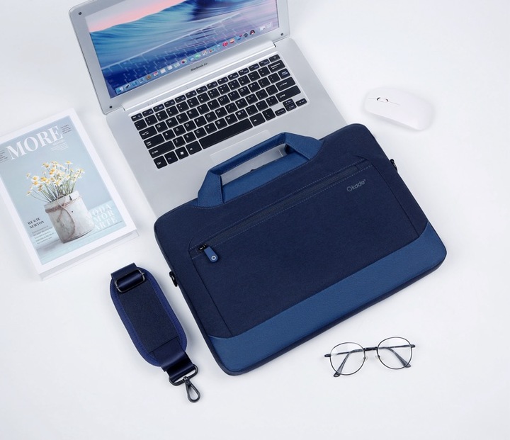 Image du produit Okade Sacoche pour MacBook / ordinateur portable, 15.4 pouces, T62, bleu (15.40")