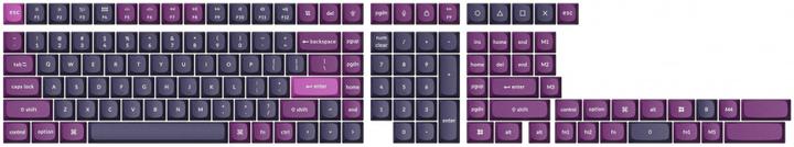 Image du produit Keychron Double Shot PBT OSA Full Set Keycap Set 141 Keys - Purple PBT-54