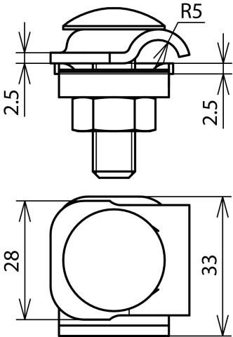 Actual product image Dehn MMV clamp St/tZn f. Rd 6-8mm w. 390250 (Plugs and connectors)