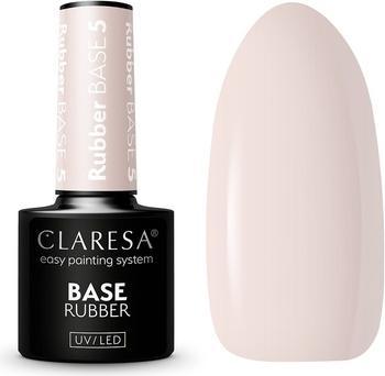 Immagine prodotto Claresa Smalto UV Base in gomma Manicure e Pedicure 5ml - Tonalità 05 Semi-Trasparente (Rosa, Base Coat)