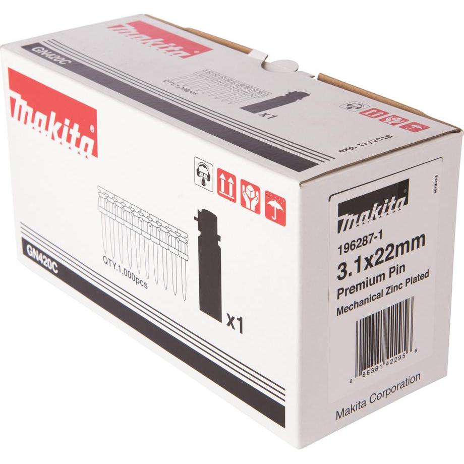 Makita Betonnagel 3.1x22mm HC6 (196287-1)